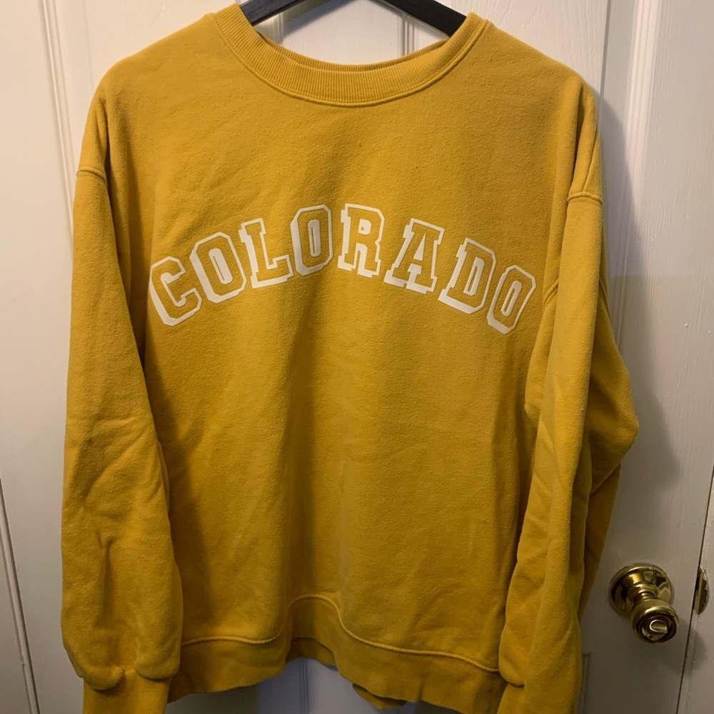 Yellow Colorado Crewneck